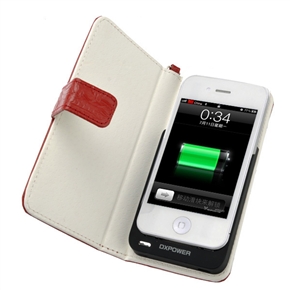 BuySKU64060 2000mAh External Battery Emergency Charger Mobile Power Bank /Source Back Case Cover for iPhone 4 /iPhone 4S