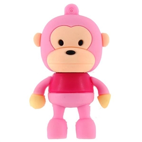 BuySKU66174 2GB Monkey Mini Flash Drive (Pink)