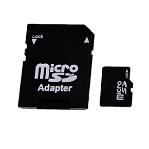 BuySKU66013 2GB TF Micro SDHC Memory Card with Micro SD Card Adapter - Black