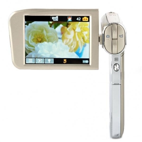 BuySKU61165 3.0" Touch Screen 5MP CMOS Digital Video Camcorder with 16X Digital Zoom/ TV-Out/ HDMI/ SD Slot (Champagne)