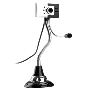 BuySKU67160 3 LED Lights 10.0 Mega Pixels Driverless USB 2.0 Webcam Desktop Web Camera with Microphone for PC Laptop Notebook