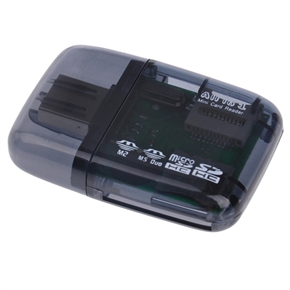 BuySKU24844 3-in-1 USB 2.0 SD/MicroSD/MSDuo/M2 Card Reader/Writer (Black)