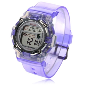 BuySKU57871 30M Waterproof LED Light Sports Watch (Purple)
