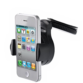 BuySKU64048 360 Rotating Universal Windshield Car Mount Holder for iPhone iPod Mobile Phone MP3 MP4 (Black)