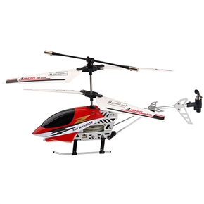 BuySKU58244 3CH Mini Helicopter Metal Helicopter Airplane with Infrared Remote Control (Red)