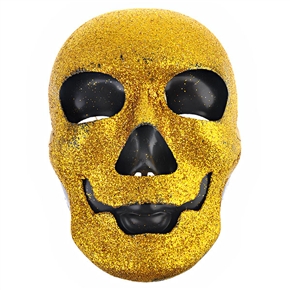 BuySKU61759 3D Skeleton Head Mask for Costume Balls /Parties /Halloween (Golden)