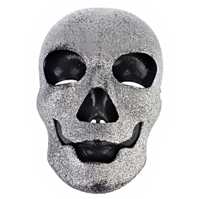 BuySKU61760 3D Skeleton Head Mask for Costume Balls /Parties /Halloween (Silver)