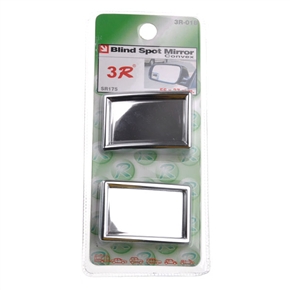 BuySKU59723 3R-018 Stick-on Wide Angle Convex Blind Spot Rearview Mirror (Silver) - 2 pcs/set
