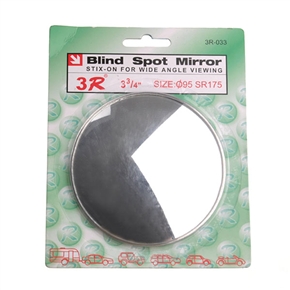 BuySKU59724 3R-033 Stick-on Wide Angle Convex Blind Spot Rearview Mirror - 95mm (Silver)