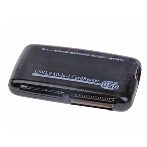 BuySKU20096 4-in-1 USB 2.0 SD/MMC/XD/CF/MicroMS/MSPRO/MD Card Reader/Writer (Black)