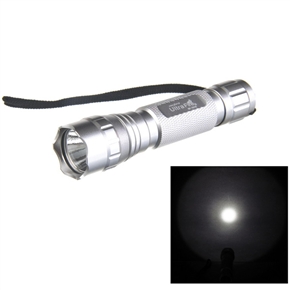 BuySKU63791 501B CREE Q5 1 Mode 240 Lumens LED Flashlight Torch with Aluminum Alloy Body (Silver)