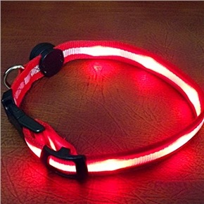 BuySKU63947 50cm*2.5cm Adjustable Super Bright LED Flashing Pet Dog Cat Collar (Red)