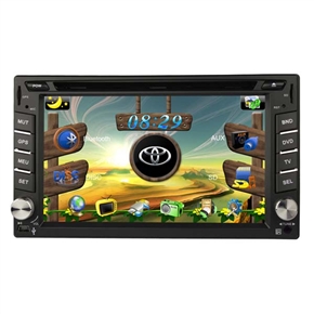 BuySKU59065 6.2" Touch Screen Fixed Panel 2-Din Car DVD Player KD-6205 - GPS/Analog TV/iPod/PIP/3D Animation (Black)
