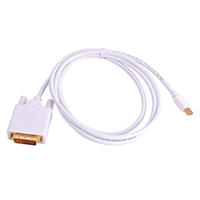 BuySKU12382 6FT Mini DisplayPort to DVI Digital Adapter for Laptop Mac (White)