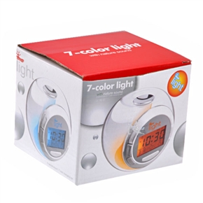 BuySKU61523 7-Color Light Alarm Clock with Natural Sound