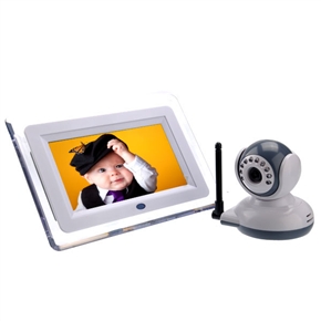BuySKU66440 7 Inch LCD Screen 4 Channels Wireless Baby Monitor with Infared Night Vision LED & TV-Out Function