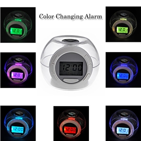 BuySKU62167 7-color Changing Light Alarm Nature Sound Music Clock