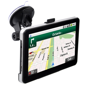 BuySKU66550 7-inch TFT-LCD Touch Screen Windows CE 6.0 4GB Car GPS Navigator with Multimedia Player /FM /Flash /TF Slot (Black)