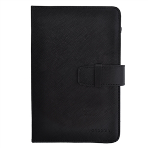 7-inch Tablet PC Leather Sheath Touchpad Case Pouch with Kickstand (Black) 