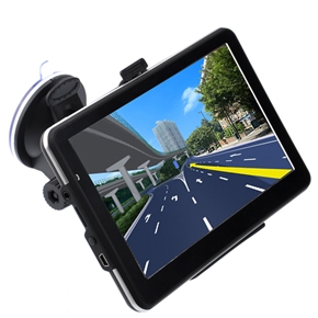BuySKU67714 711 7-inch Resistive Touchscreen Windows CE 6.0 4GB Car GPS Navigator with Media Player /FM Radio /TF Card Slot (Black)