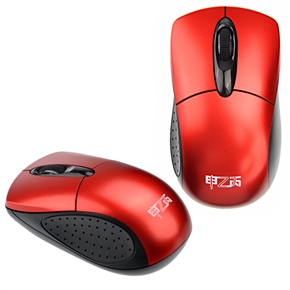 BuySKU66582 8200 2.4GHz 10 Meters Optical Wireless Mouse with USB Port Receiver (Red)