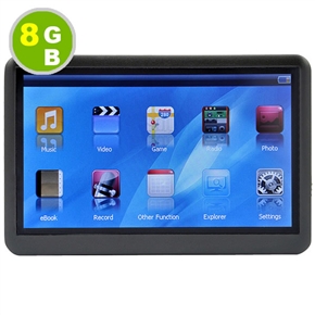 BuySKU66168 8GB 4.3 inch Touchscreen Mp4 Player with FM Radio - Black