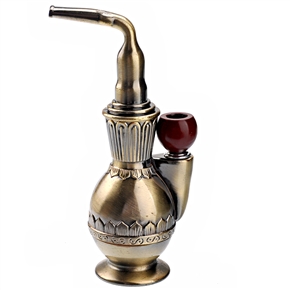 BuySKU65031 9108 Antique Bronze Style Tobacco Smoking Water Pipe