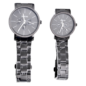 BuySKU58546 A Couple of Fashion Wrist Watches for Lovers