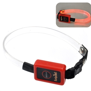 BuySKU64904 ABS Strap 3 Mode LED Light Pet Dog Collar (Red Light)