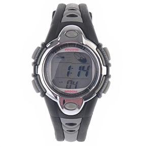 BuySKU57636 ANIKE A5003 LCD Display Waterproof Sports Alarm Stopwatch Dive Watch with PU Band (Silver)