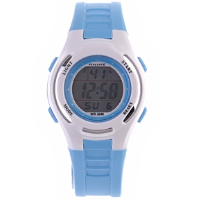 BuySKU57619 ANIKE A9035 Waterproof Dive Wrist Watch with LED Background Light (Blue)