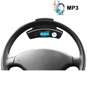 BuySKU59188 Advanced Car Steering Wheel Bluetooth Adapter with Wireless Earpiece