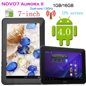 Ainol NOVO7 Aurora II Dual-Core 1.5GHz 1GB/16GB Android 4.0 7-inch IPS Screen Tablet PC with WiFi HDMI Camera 