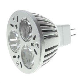 BuySKU61453 Aluminum MR16 12V 3-LED Blue Light Bulb