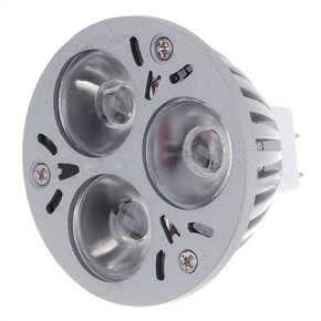 BuySKU61433 Aluminum MR16 3W 12V 6500K 3 Ultra Bright LED Light Bulb (White)