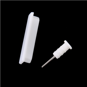 BuySKU60460 Anti-dust Dock Plug Stopper for iPhone 4 iPhone 4S - White
