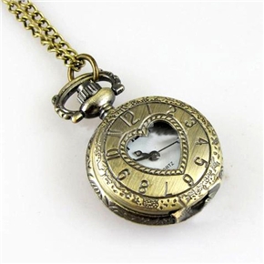 BuySKU57867 Antique Style Roman Pocket Watch Metal Watch with Chain Belt
