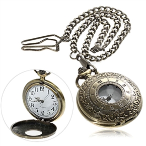 BuySKU57850 Antique Style Roman Pocket Watch with Chain