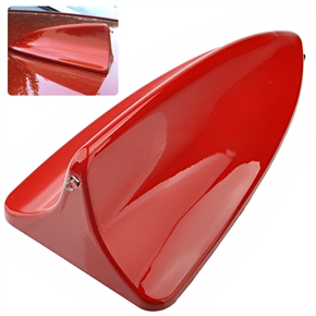 BuySKU67031 Auto Car Roof Mounting Plastic Shark Fin Shaped Decorative Antenna (Red)
