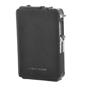 BuySKU66080 Automatic Ejection Metal Cigarette Case with Windproof Butane Jet Cigarette Lighter (Hold 10)