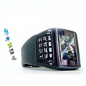 BuySKU45782 Avatar ET-1 Quad Band GPRS 1.4" Touch Screen Watch Cell Phone