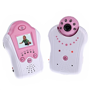 BuySKU58482 BM0035P 2.4GHz 4 Channels Monitor Voice Control Digital Wireless Baby Monitor Set (Pink)