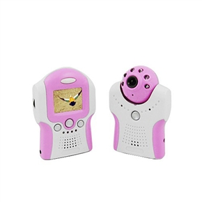 BuySKU57344 BM0068P 2.4G 1.8 inch TFT LCD Wireless Baby Monitor with Infra-red LEDs (Pink)
