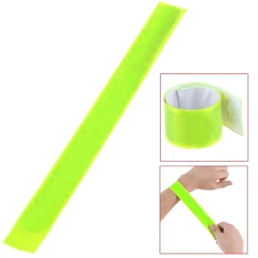 BuySKU58859 Bicycle Reflective Safety Slap Pants Wrist Band Wrap Arm Leg Strap Belt (Green)