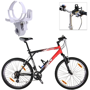 BuySKU66283 Bicycle Water Bottle Holder Cage with Clamp (White)