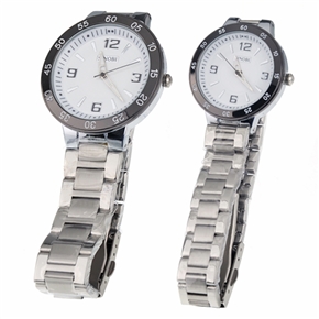 BuySKU58538 Black Border Noble and Fashion Design Couple Watch