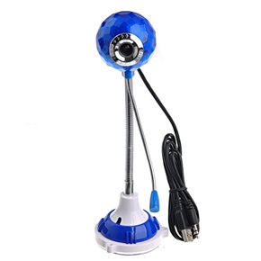 BuySKU22759 Blue Crystal Web Camera with Microphone