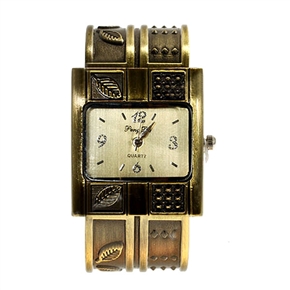 BuySKU57933 Bracelet Design Quartz Wrist Watch for Girls (Copper)