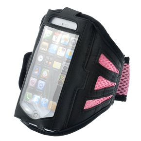 BuySKU68029 Breathable Mesh Style Adjustable Sports Armband Case for iPhone 5 (Pink)