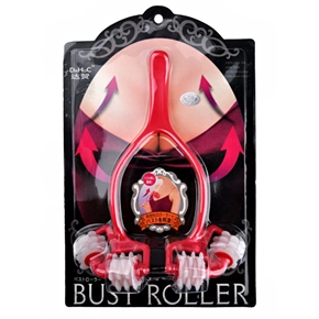 BuySKU62315 Bust Roller Breast Roller with 4 Wheels Body Massager (Red)